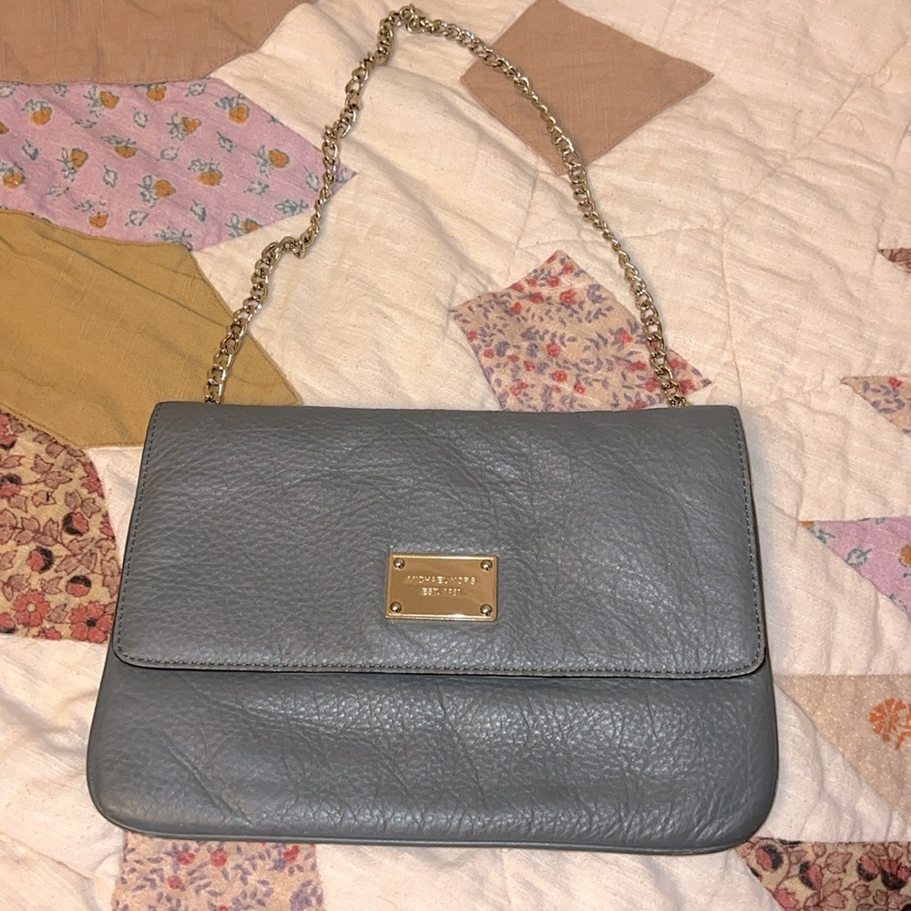 Michael Kors Gray leather Shoulder bag With Chain